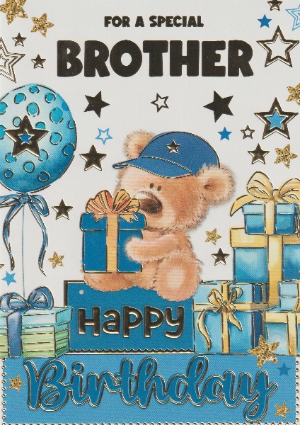 NUOVO 'Al Mio Carissimo Fratello' - Biglietto Compleanno A5 per Fratello Special